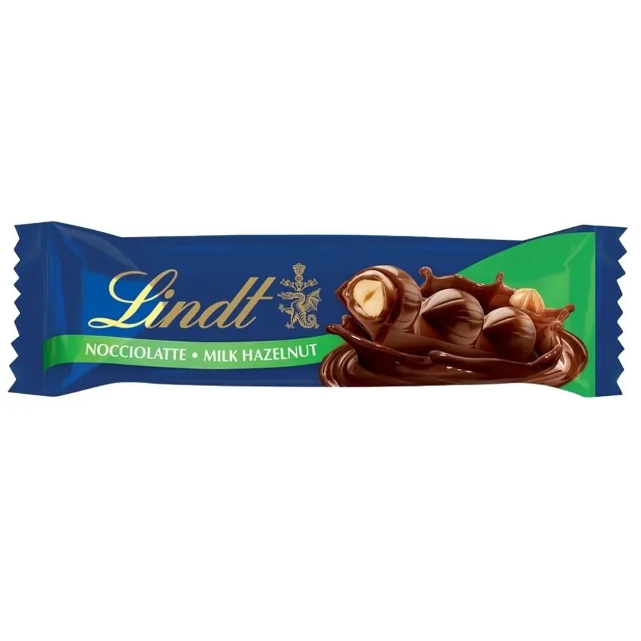 LINDT CHOCOLATE SNACK 35G LEITE C/AVELA