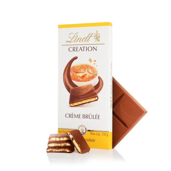 LINDT CREATION  CHOCOLATE BARRA 150G CREME BRULEE
