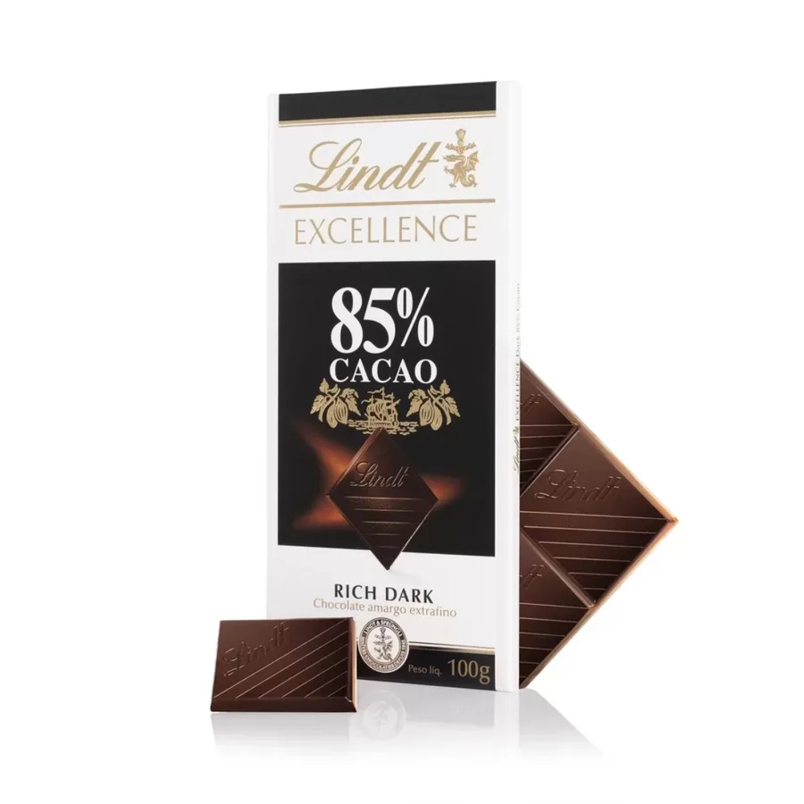 LINDT EXCELLEN CHOCOLATE BARRA 100G 85% DARK