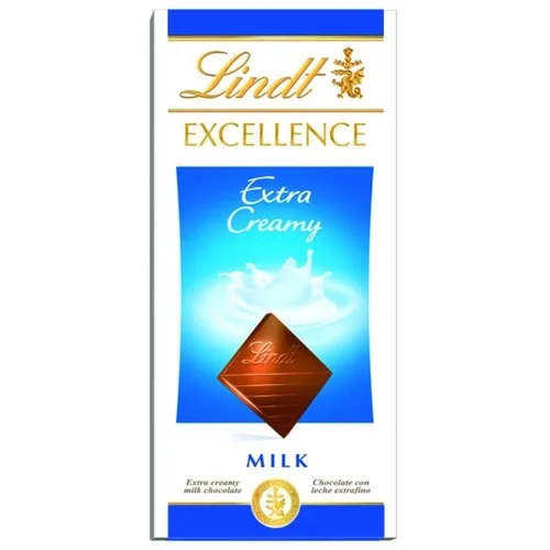 LINDT EXCELLEN CHOCOLATE BARRA 100G AO LEITE