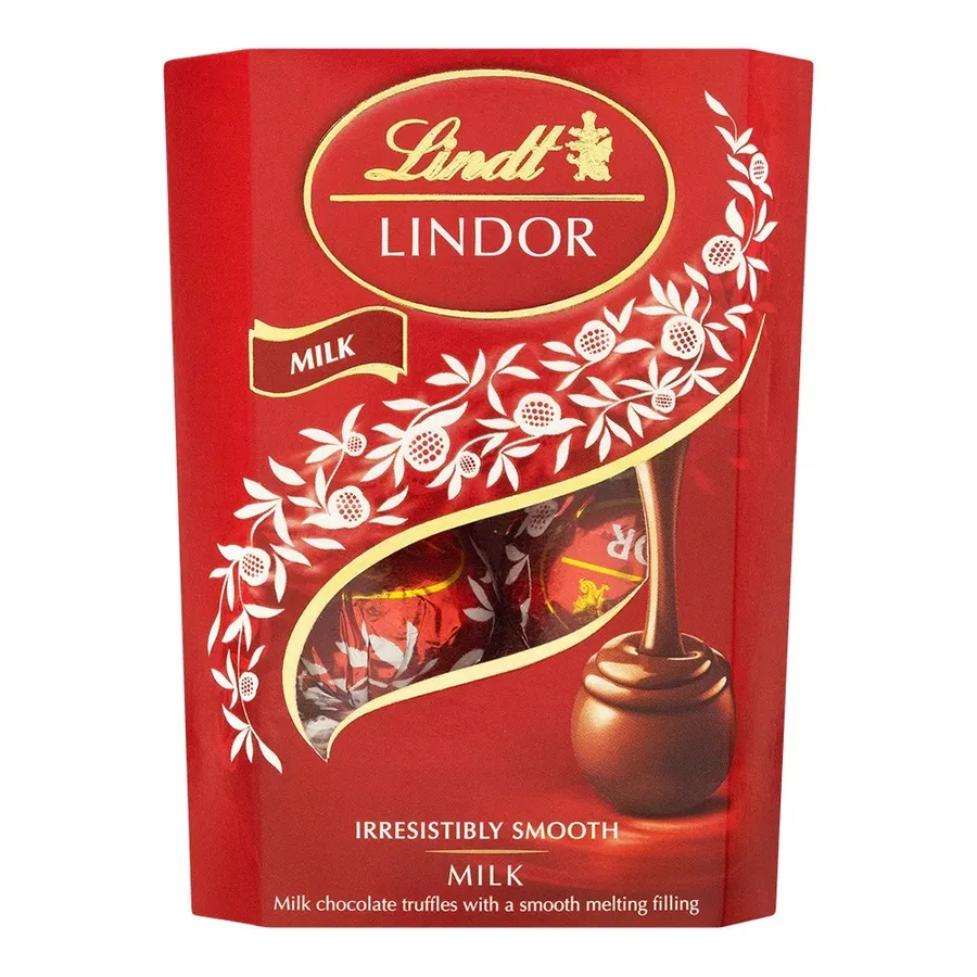 LINDT LINDOR CORN CHOCOLATE 37G AO LEITE