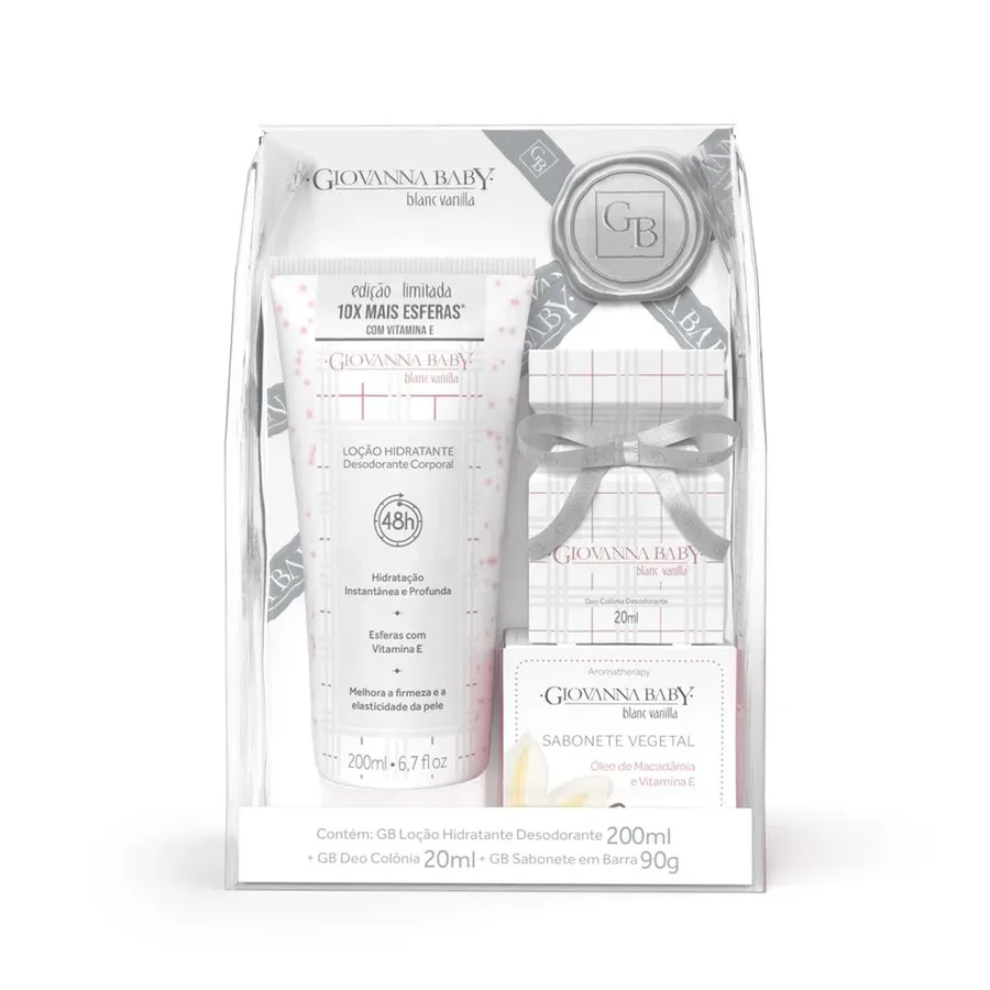 GIOVANNA BABY KIT VANILLA HID 200ML+1COL+1 SAB 90G