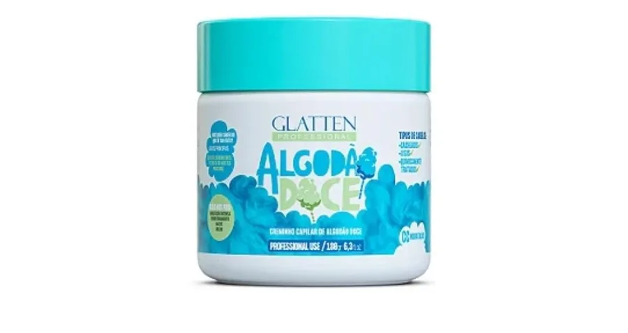 GLATTEN MASC 180G CREME DE ALGODAO DOCE
