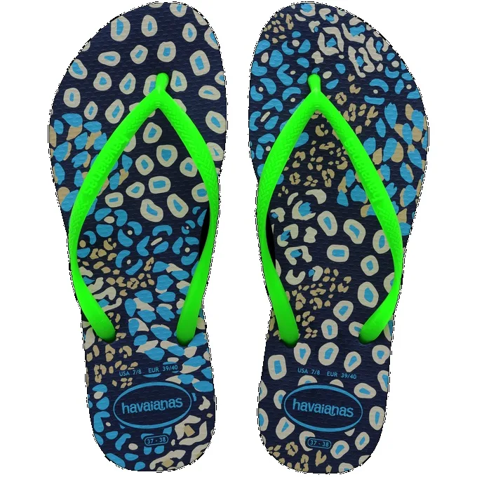 HAVAIANAS SLIM ANIMALS 37/38 AZ/VD