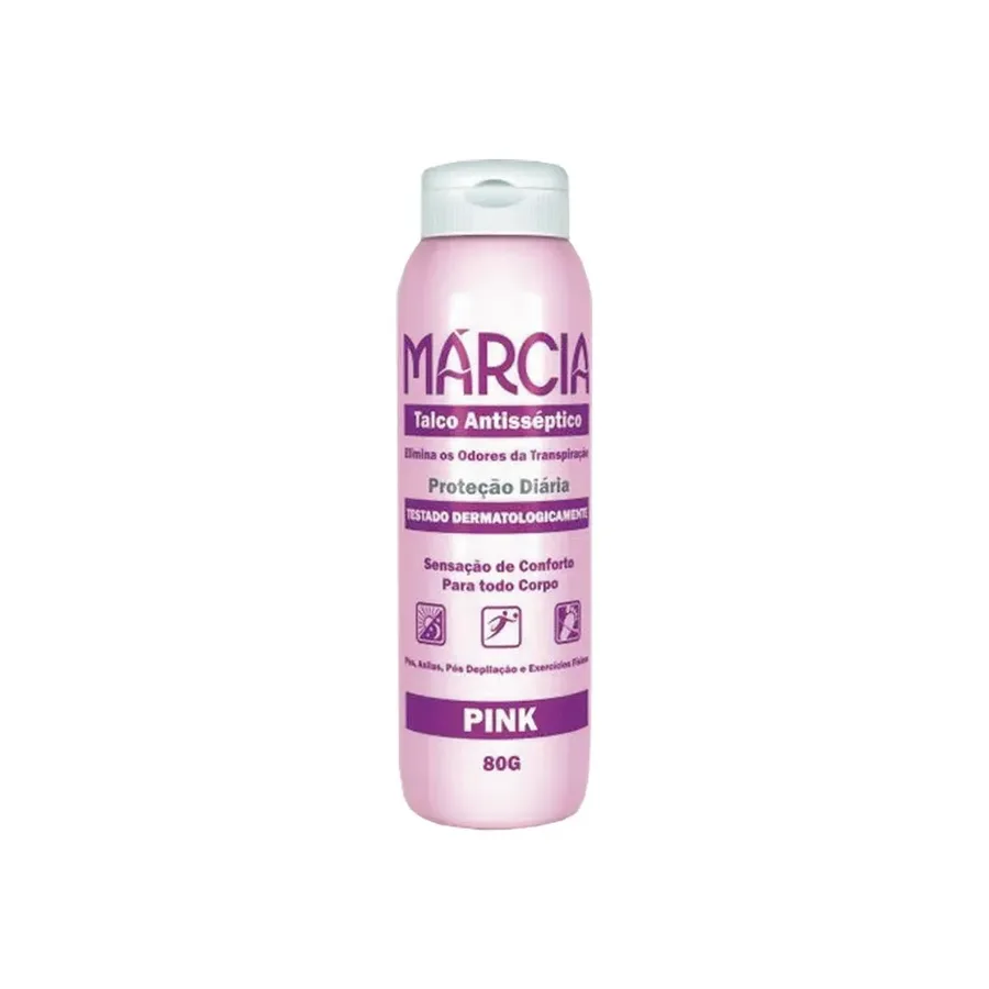 MARCIA TALCO 80G ANTISSEPTICO PINK