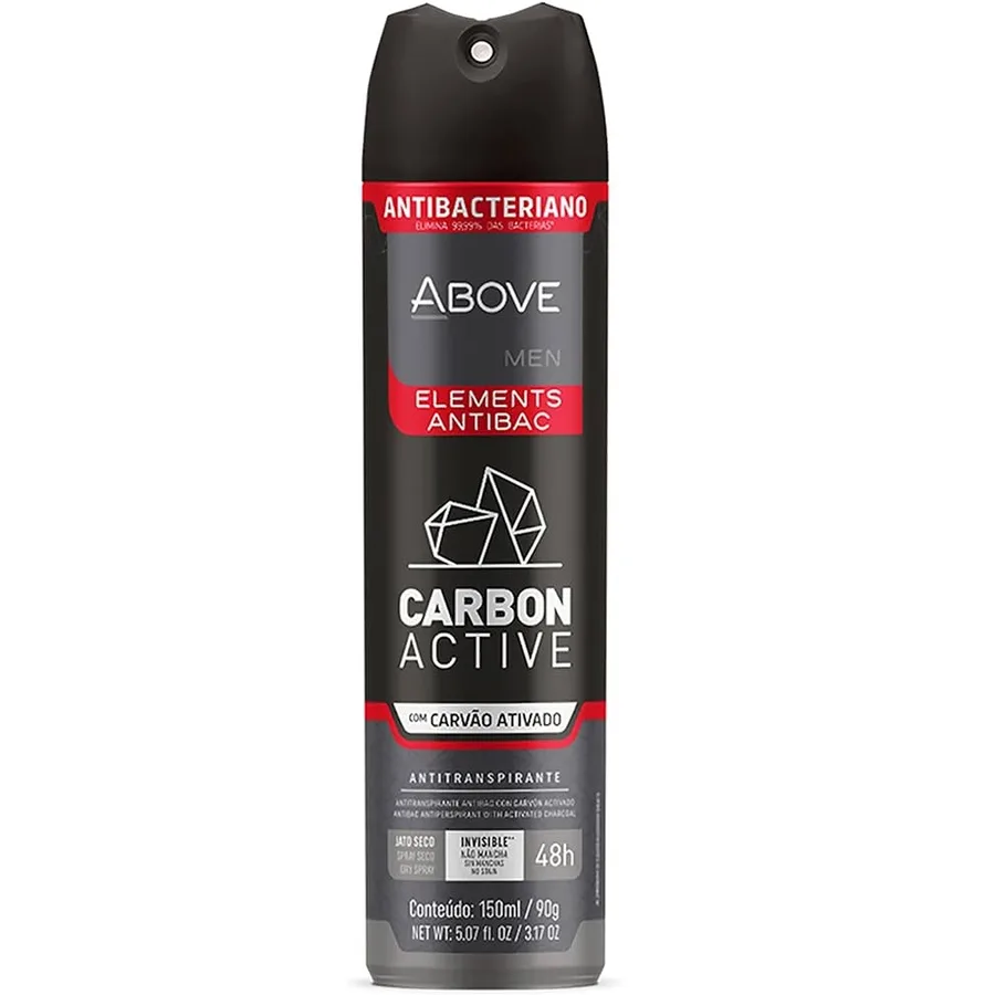 ABOVE AEROSOL 90G MEN ELEMNTES CARBON ACTIVE