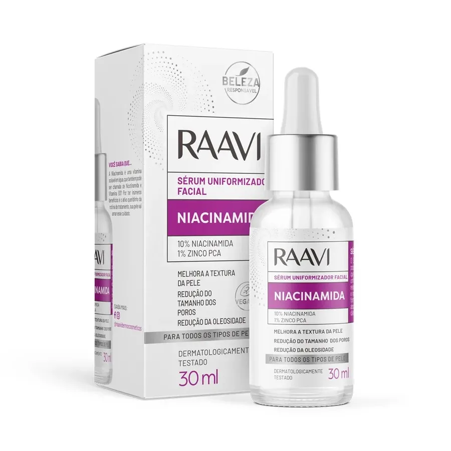 RAAVI SERUM 30ML UNIFORMIZADOR FACIL NIACINAMIDA