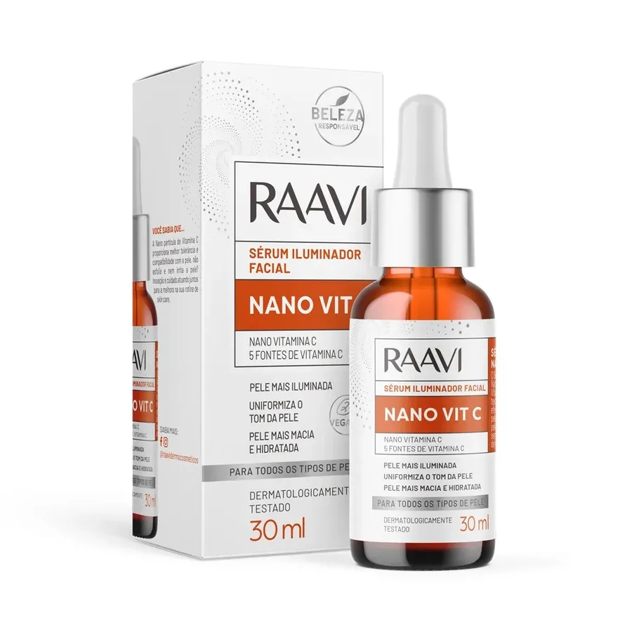 RAAVI SERUM 30ML ILUMINADOR FACIAL NANO VIT C