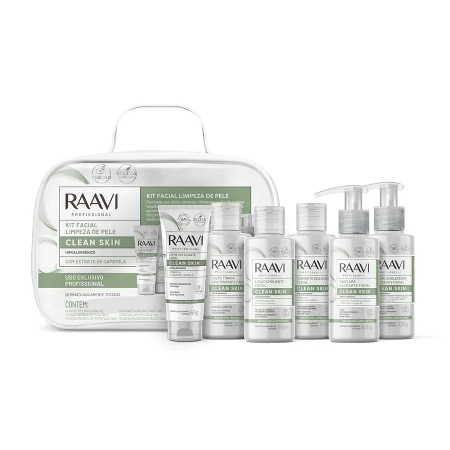 RAAVI KIT CLEAR SKIN LIMPEAZA DE PELE FACIAL PROF