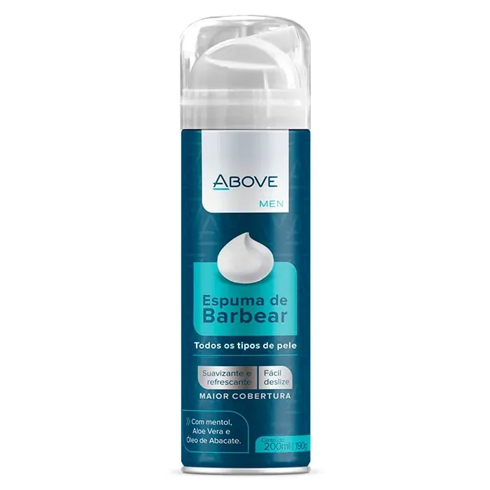 ABOVE ESPUMA BARBA 150ML TODOS OS TIPOS DE PELE