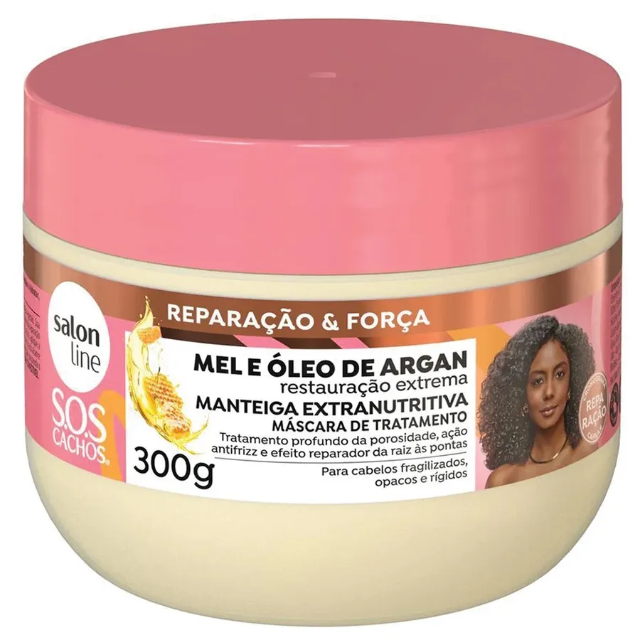 S.LINE MASC 300G MANTEIGA EXTRANI MEL E OLEO ARGAN