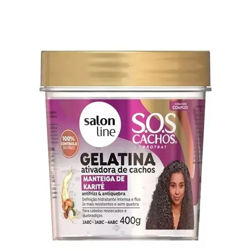 S.LINE GELATINA 400G S.O.S MANTEIGA KARITE