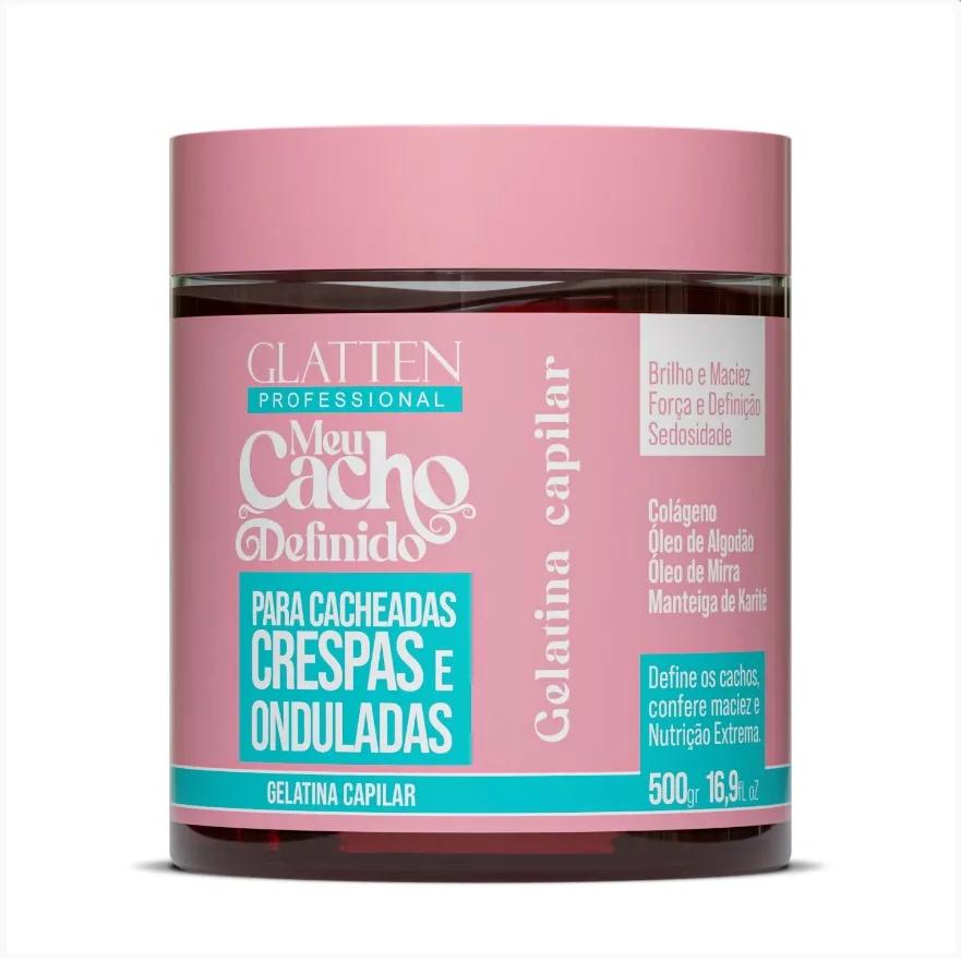 GLATTEN GELATINA 500ML MEU CACHO DEFINIDO