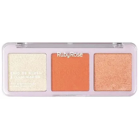 RUBY ROSE ILUMINADOR TRIO CREMOSO BLUSH 583/1