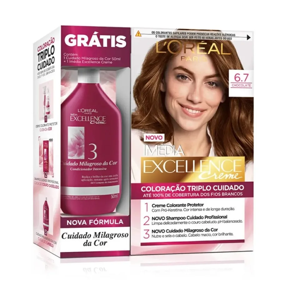 LOREAL COLOR IMEDIA KIT CHOCO PUP 006.7+ COND INT