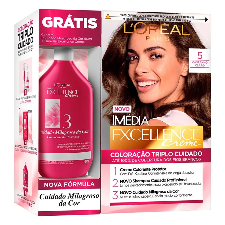 LOREAL COLOR IMEDIA KIT CAST CLA 005  + COND INT