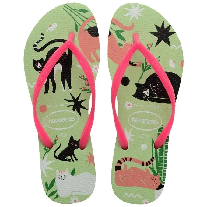 HAVAIANAS SLIM PETS 39/40 CITRONELA
