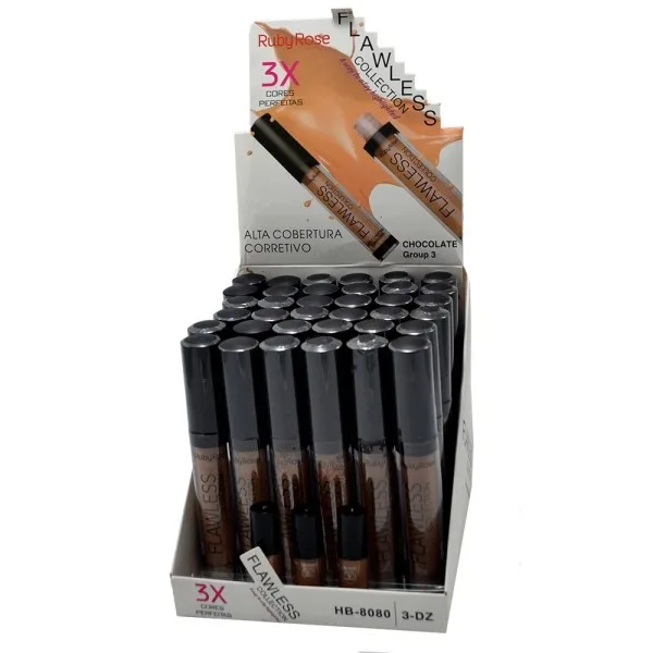 RUBY ROSE CORRET LIQ FLAWLESS CHOC HB 8080-3