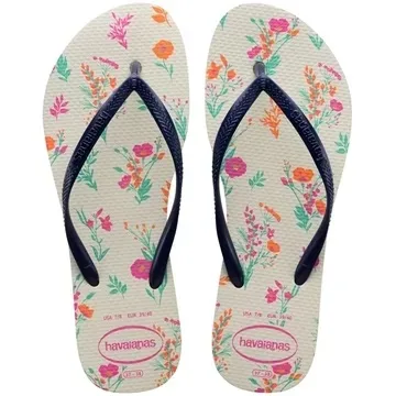 HAVAIANAS SLIM ROMANCE 33/34 BRANCO/MARI