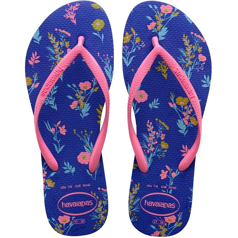 HAVAIANAS SLIM ROMANCE 35/36 AZUL/ NAVAL