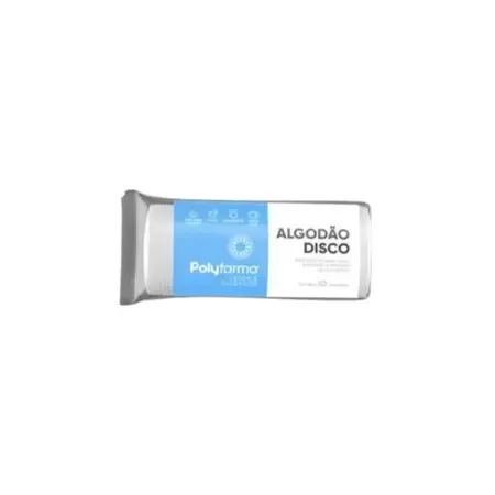 POLYFARMA ALGODÃO 50UN DISCO ZIPLOCK
