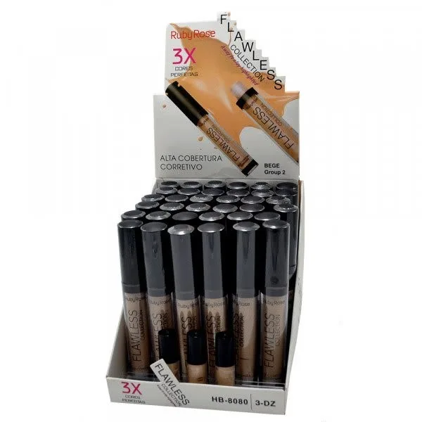 RUBY ROSE CORRETIVO LIQ FLAWLESS BOX48 HB8080