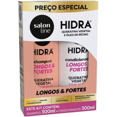 S.LINE KIT HIDRA SH+COND 300ML LONGOS E FORTES
