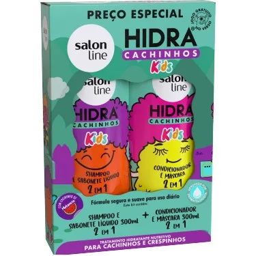 S.LINE KIT HIDRA SH+COND 300ML CACHINHOS KIDS
