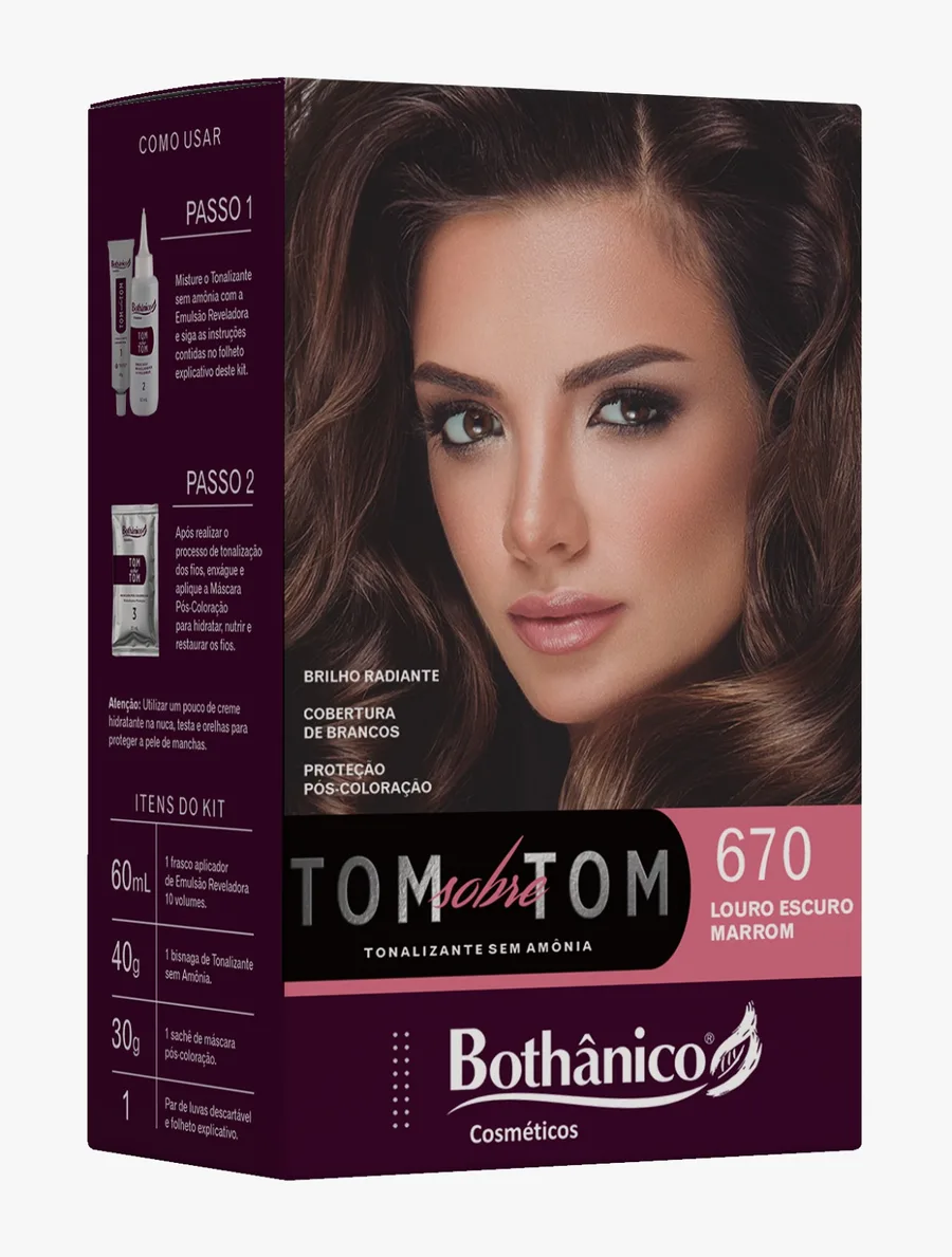 BOTHANICO KIT TONALIZNA 670 LOURO ESC. MARROM