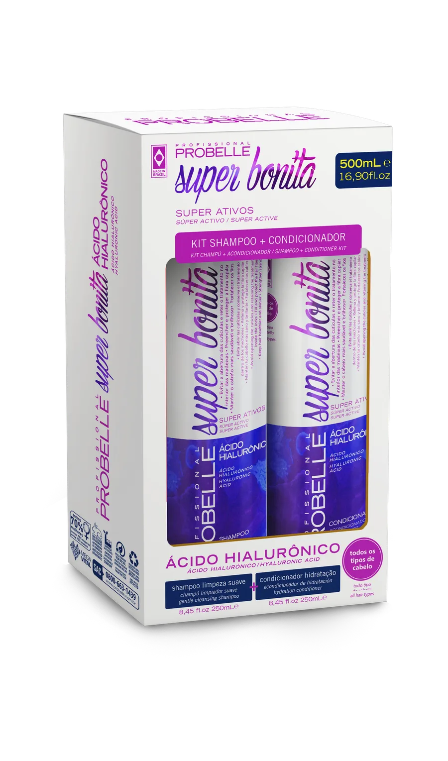 PROBELLE KIT SH+COND 500ML ACIDO HIALURONICO