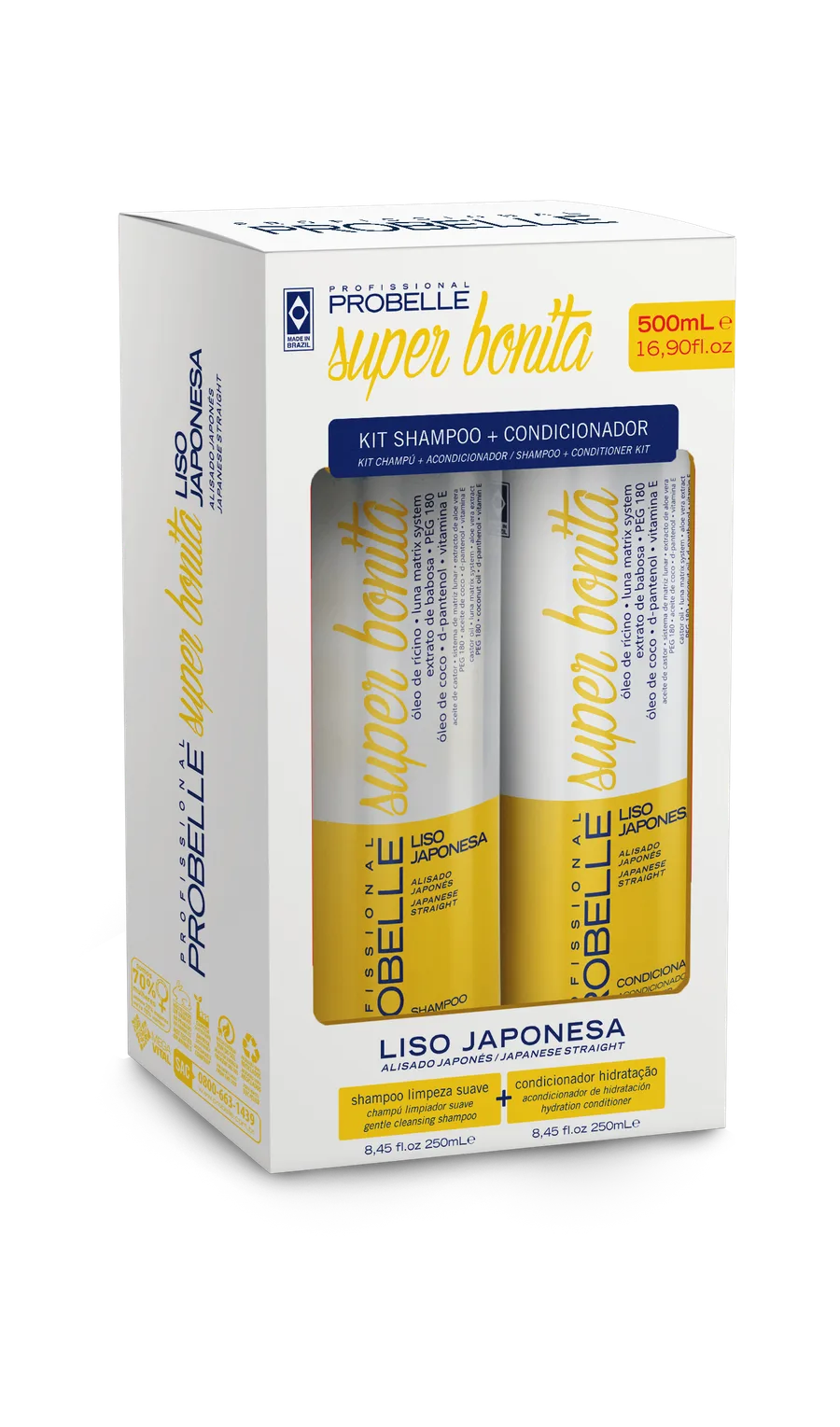 PROBELLE KIT SH+COND 500ML LISO JAPONESA