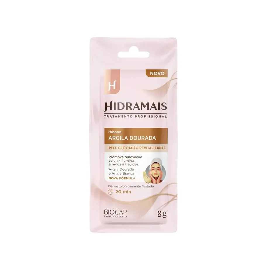HIDRAMAIS MASC 8G PEEL-OFF G ARGILA DOURADA