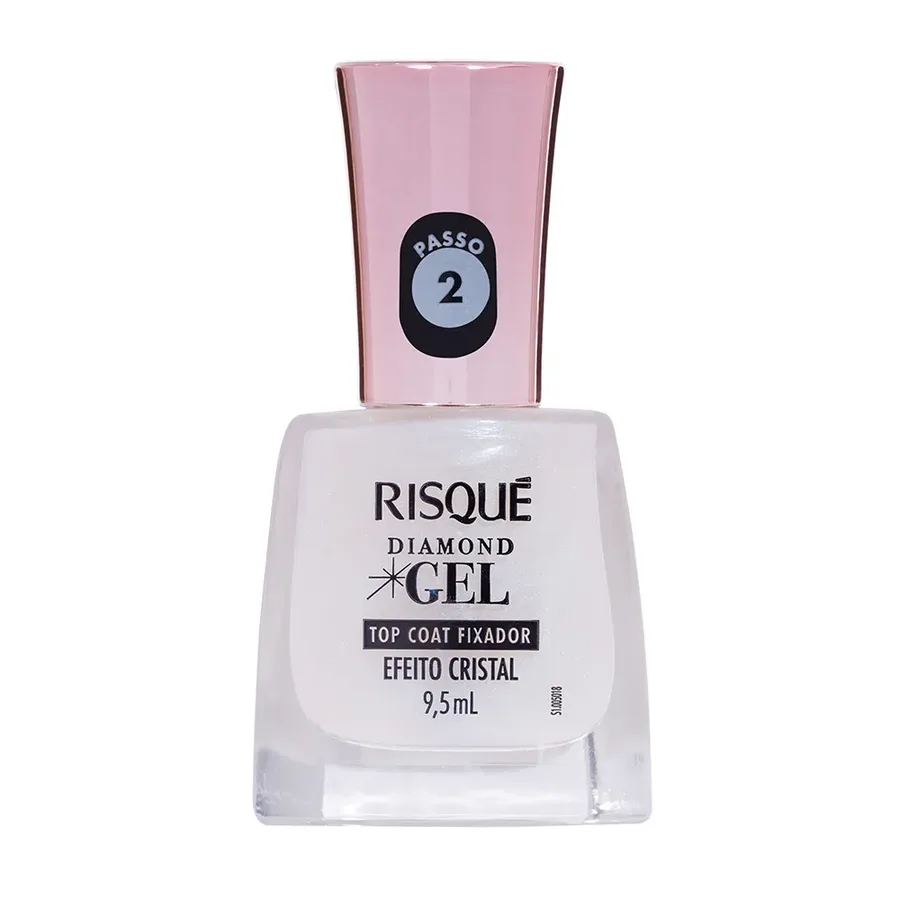 RISQUE ESM 9,5ML DIAMOND  TOP COAT EFEITO CRISTAL