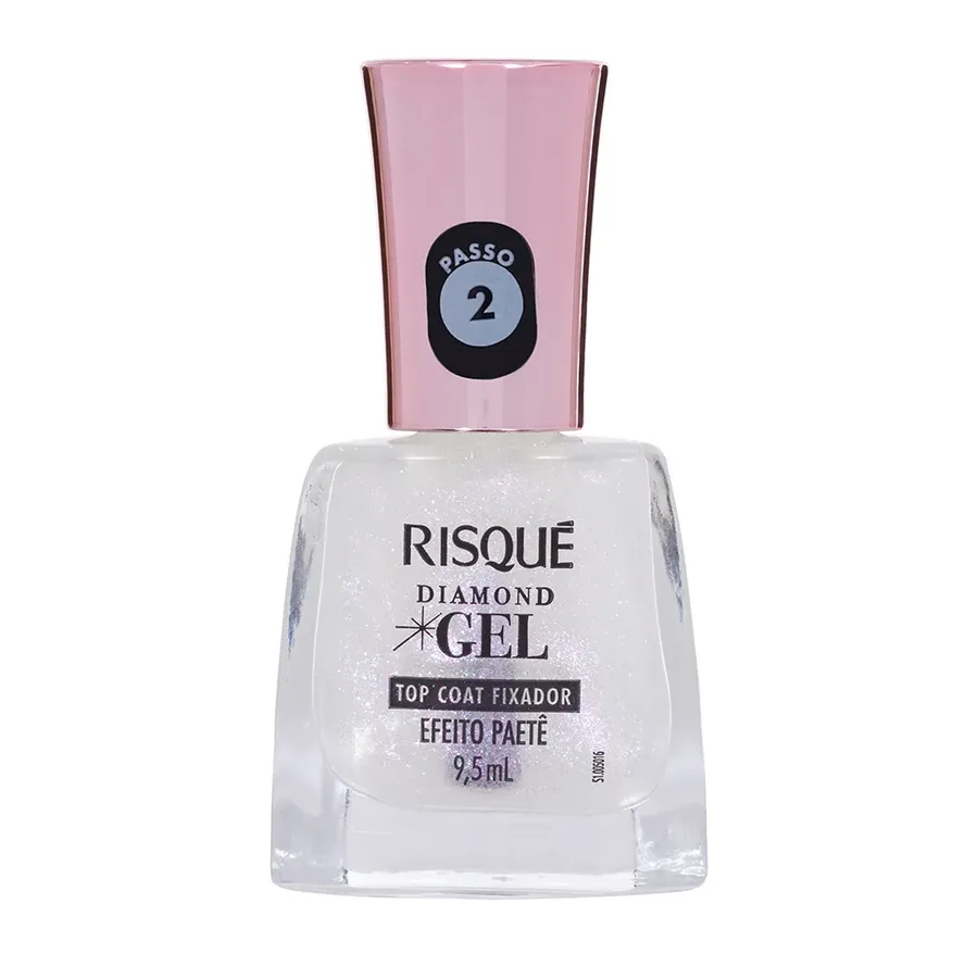 RISQUE ESM 9,5ML DIAMOND  TOP COAT EFEITO PAETE