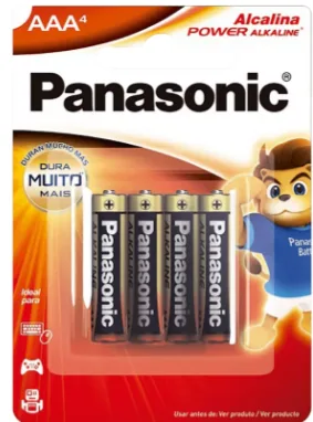 PANASONIC PILHA ALC POWER ALK AAA PALITO C/4UN