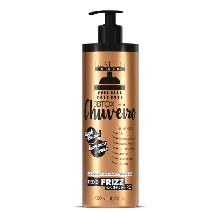 GLATTEN BBTOX 450ML DE CHUVEIRO