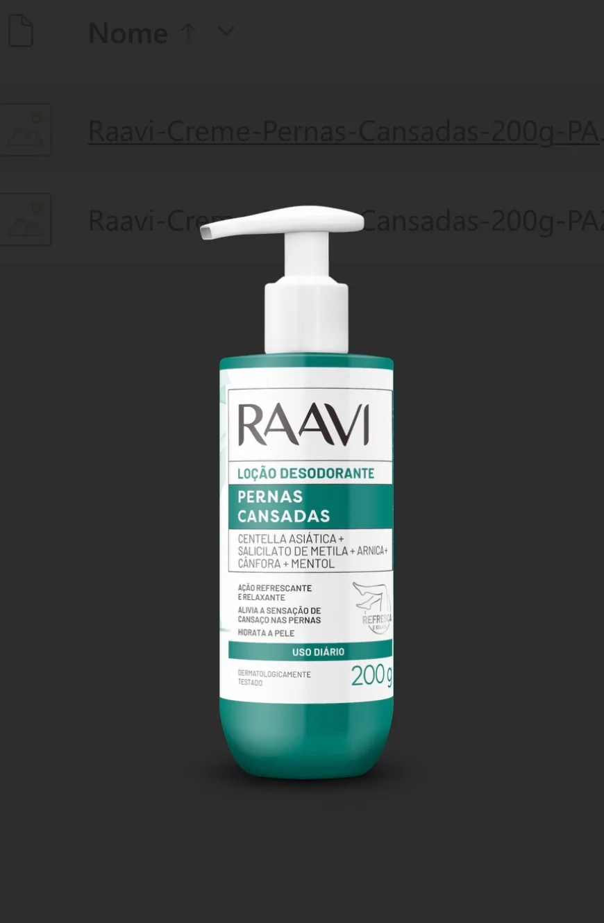 RAAVI LOCAO 200G DESODORANTE PERNAS CANSADAS