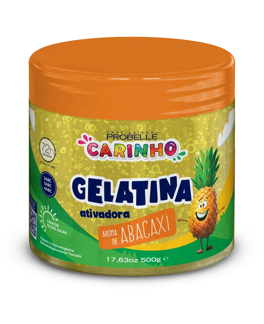 PROBELLE GELATINA ATIV. 500G ABACAXI CARINHO
