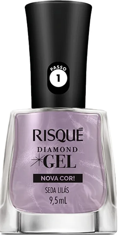 RISQUE ESM 9,5ML DIAMOND GEL SEDA LILAS