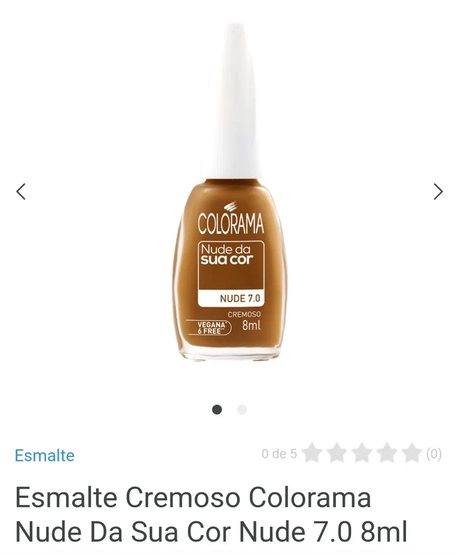 COLORAMA ESM 8ML NUDE DA SUA COR 7.0