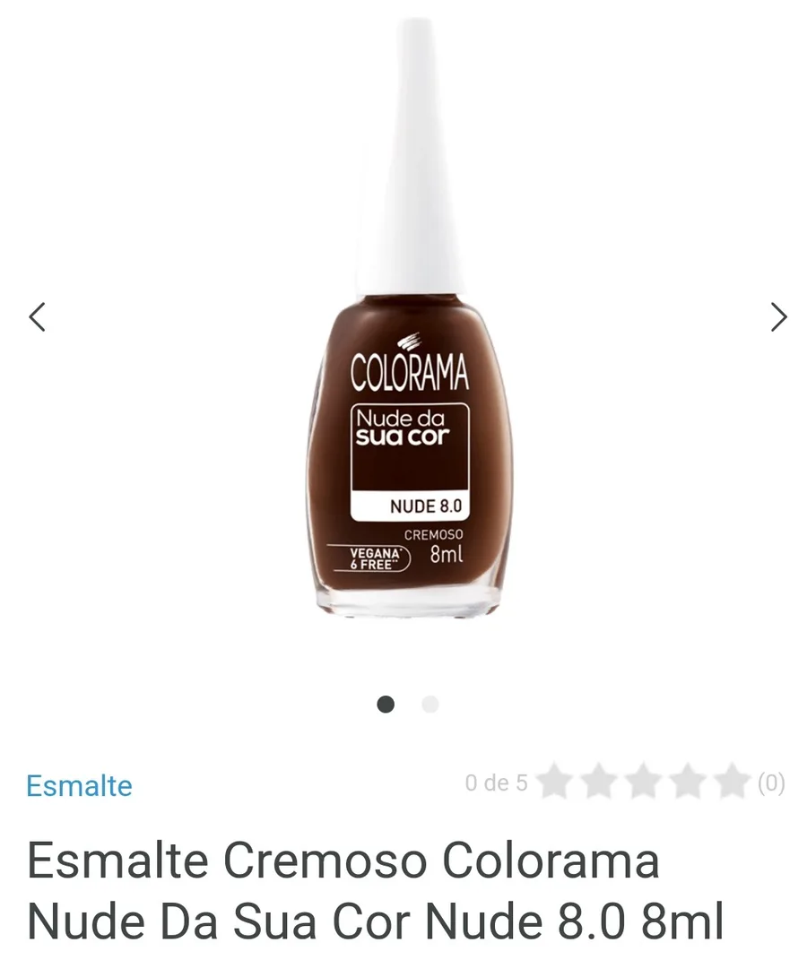COLORAMA ESM 8ML NUDE DA SUA COR 8.0