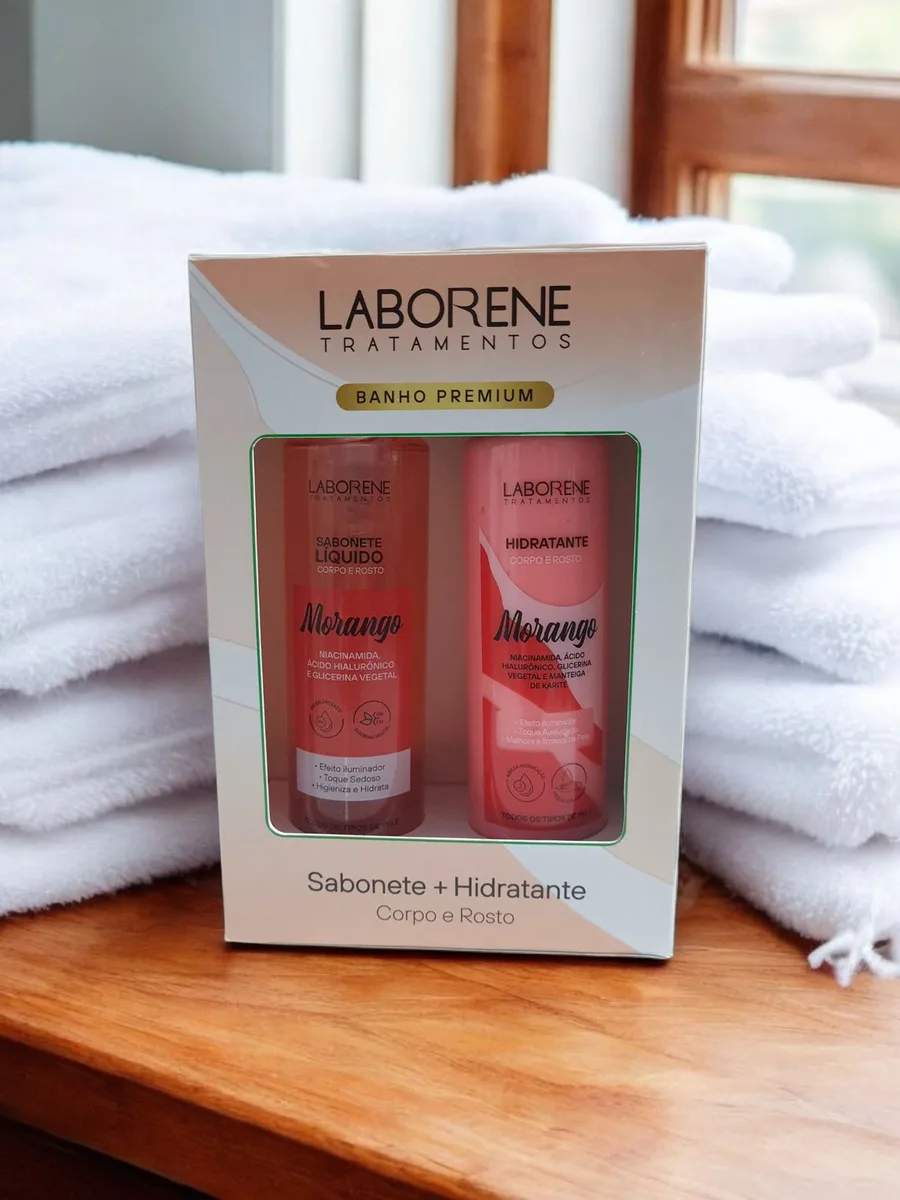 LABORENE KIT 2 SAB+HIDR MORANGO
