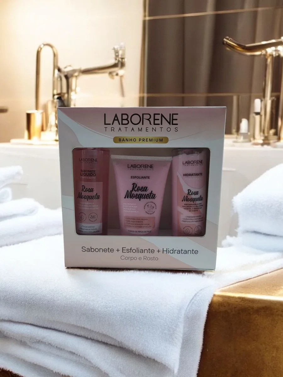 LABORENE KIT 3 SAB+ESFO+HID ROSA MOSQUETA