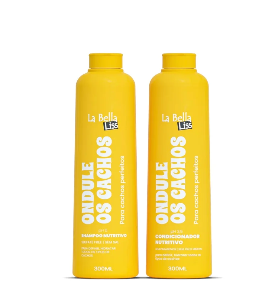 LA BELLA LISS KIT SH+COND 600ML ONDULE OS CACHOS