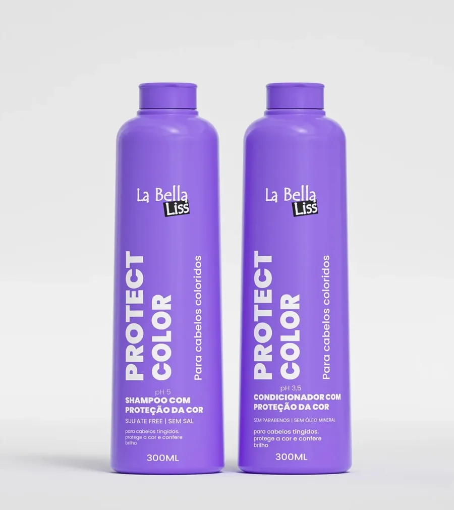 LA BELLA LISS KIT SH+COND 600ML PROTECT COLOR