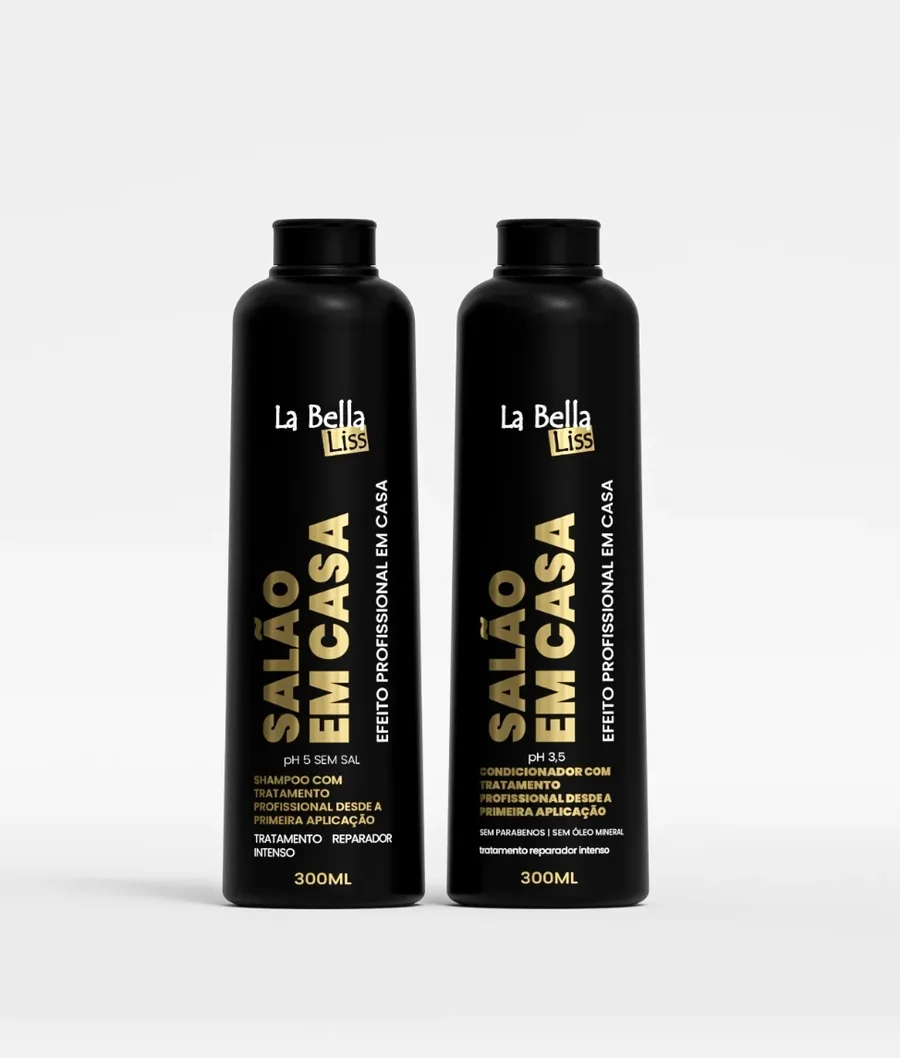 LA BELLA LISS KIT SH+COND 600ML SALAO EM CASA