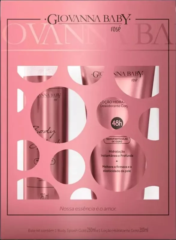 GIOVANNA BABY KIT BODY SPRAY260ML+HIDRA200ML ROSE