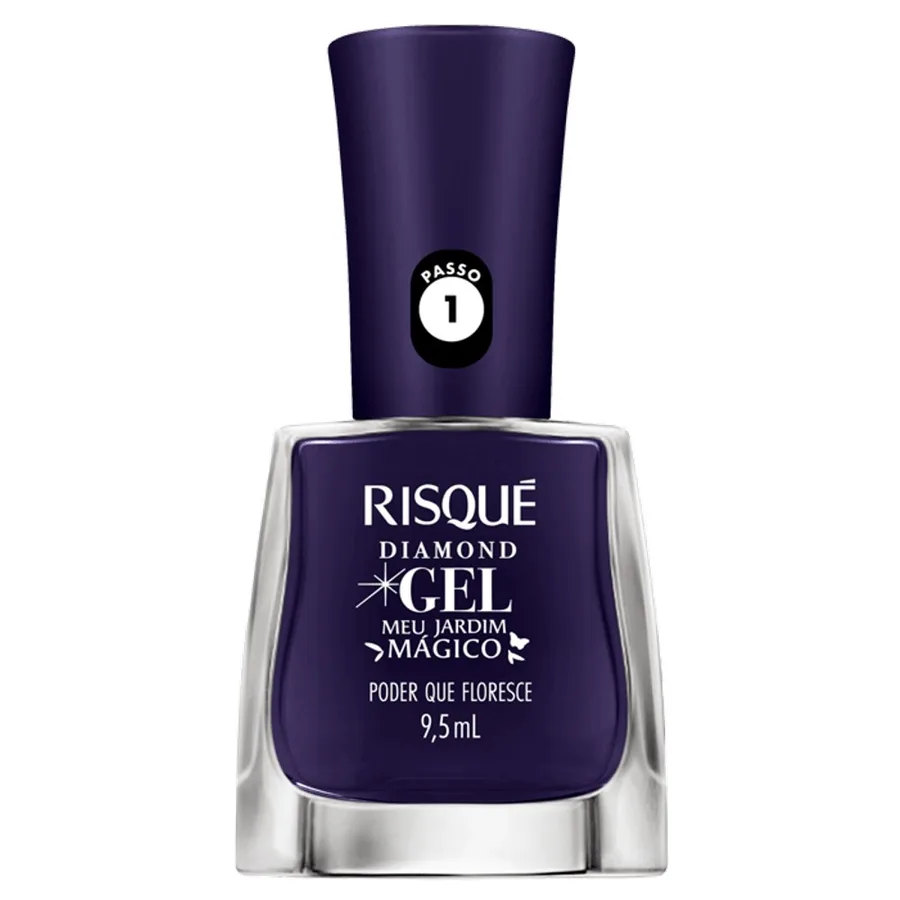RISQUE ESM 9,5ML DIAMOND GEL PODER QUE FLO