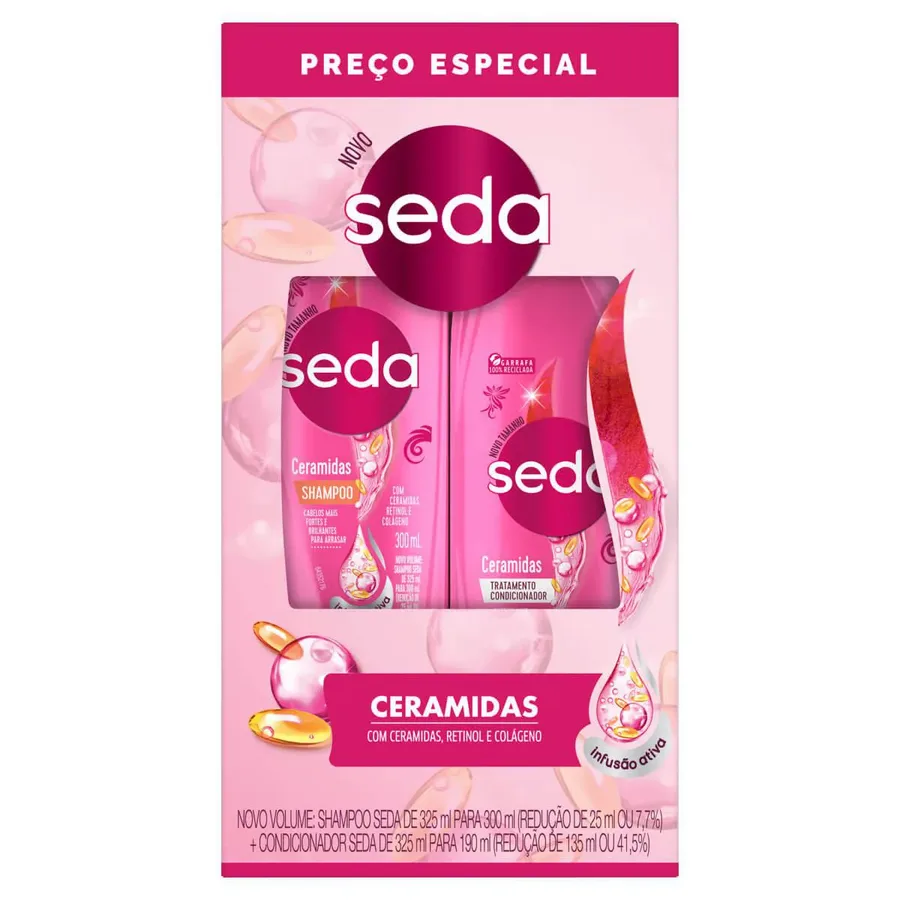 SEDA KIT SH 300ML+COND 190ML CERAMIDAS