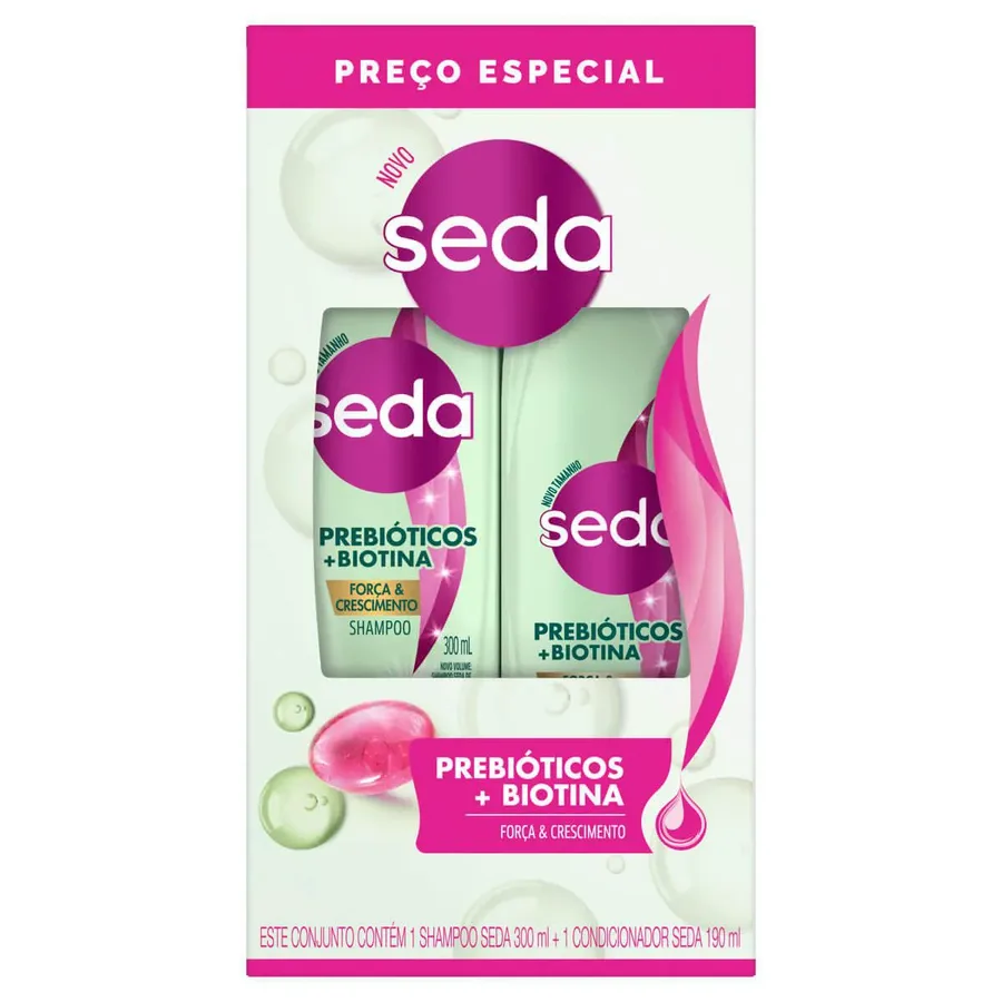 SEDA KIT SH 300ML+COND 190ML PREBIO+BIO